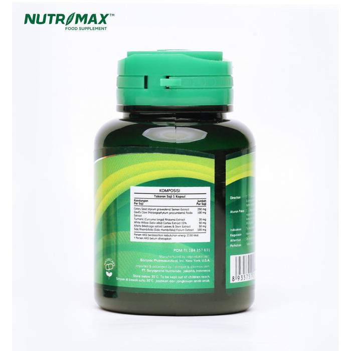 Nutrimax Uricare untuk Asam Urat Penyakit Sendi Ginjal Detox Detoks Diuretik - 30 Naturecaps
