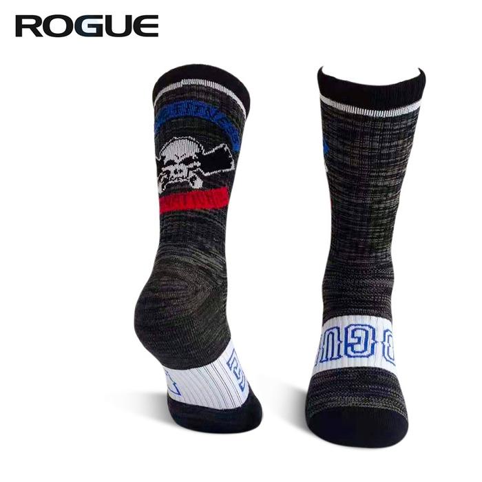 ROGUE Crew Socks Unisex Asli Asli Dukungan Lengkungan Latihan Kekuatan CrossFit Powerlifting - Skull Camou
