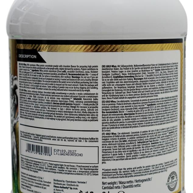Kevin Levrone Gold Whey 2kg - Whey Protein Concentrate - Suplemen Fitness - Chocolate, SachetPWG