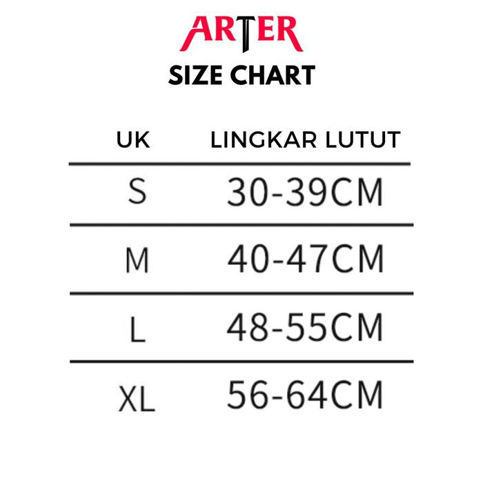 ARTER Knee Support PRO PROTECT Spring Gel Pad Pelindung Lutut Silicone - Brave Red, M