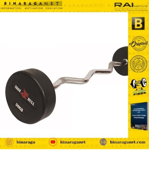 Sport Mall Iron Bull Curl Barbell 30Kg