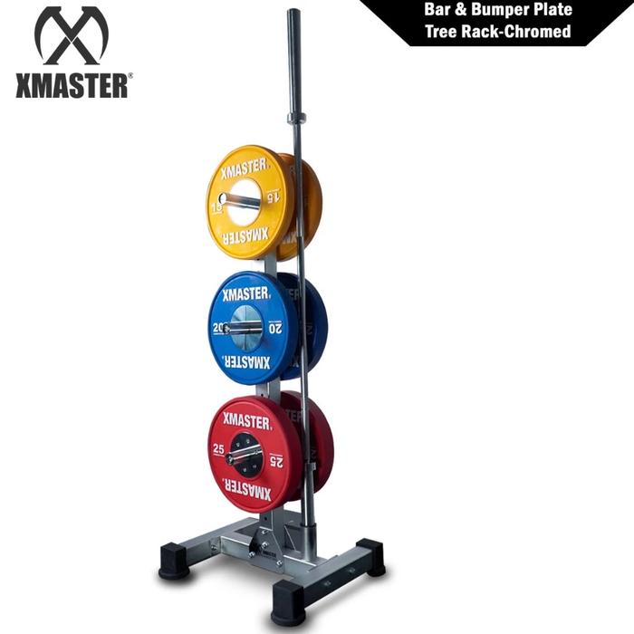 XMASTER Plate Tree Rak Penyimpanan Beban 600KG - Storage Bumper  Gym, Alat Fitness Home Gym