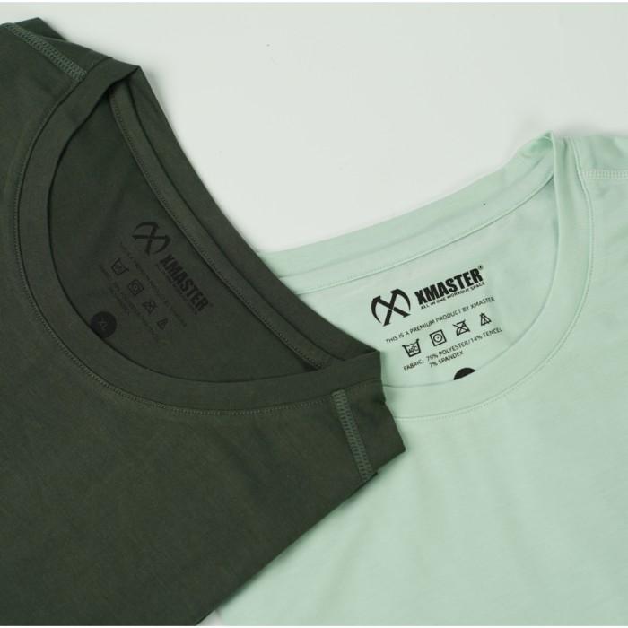 XMASTER Sport TSHIRT Baju Olahraga Gym Training Fitness Running Lightweight SweatWicking Breathable - Brown, M - Brown, M