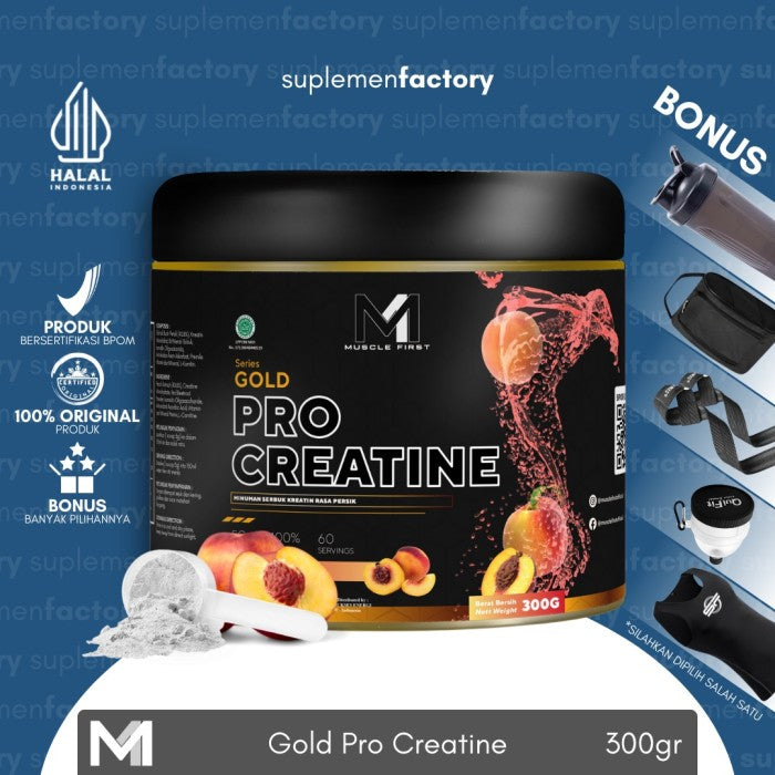 M1 Muscle First Pro Creatine Monohydrate 300gram 300 gram - Peach