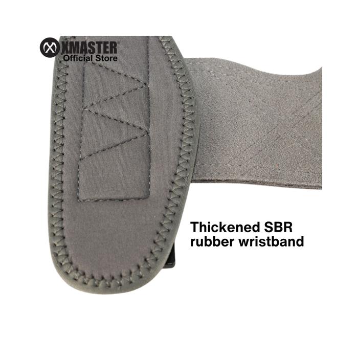 XMASTER Leather Palm Grip for Weightlifting Support - Gray