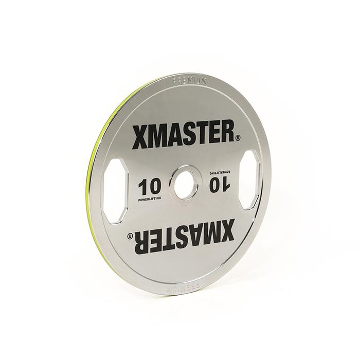 XMASTER Steel Plate Chromed Powerlifting Grip Calibrated IPF Fitness Strength gym ROGUE ELEIKO - 5kg Sepasang