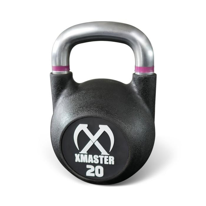 XMASTER Kettlebell Urethane CPU 4-32kg - Pegangan Nyaman Anti-Slip Ergonomis untuk CrossFit & Powerlifting di Rumah Gym - 4kg