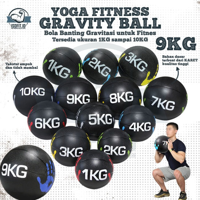 Yoga Fitness Gravity Gym Ball / Bola Yoga 1-10KG - 1 KG
