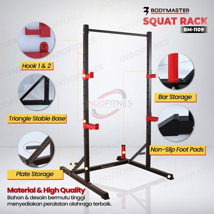BODYMASTER Squat Rack BM-1109 Power Pull up bar Tower Bench Press - Squat Rack, TOPED