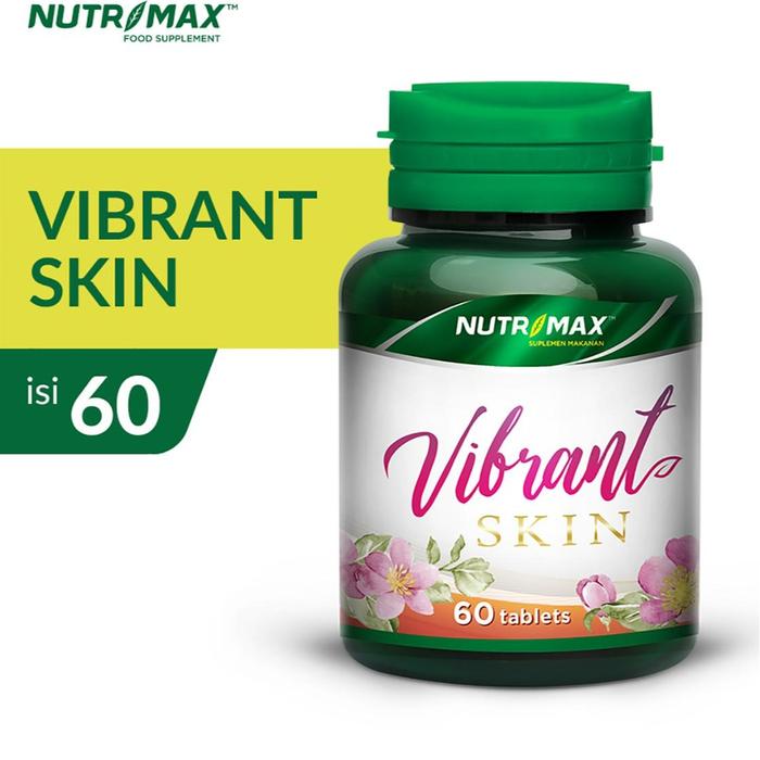 Nutrimax Vibrant Skin Tablet  Kulit Kencang Cerah Kolagen Elastin Antioksidan Isi 60 Tablet mencerahkan  acid