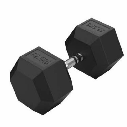 Hexagonal Rubber Dumbbell 2×42,5kg
