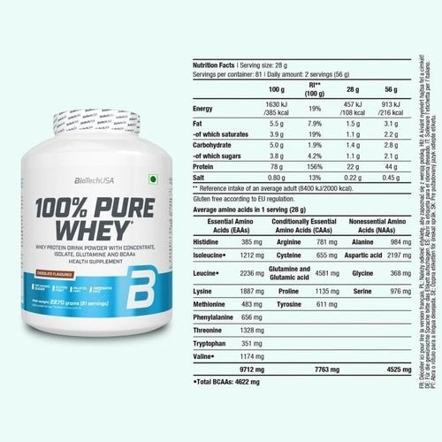 Biotech - 100% Pure Whey Protein 454 gram - Coklat