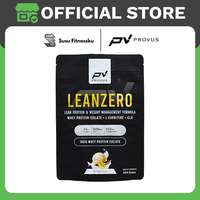 Provus Lean Zero (Whey Protein Isolate + Fat Burner) 450 Gram - StrawberyBanana, TOPI