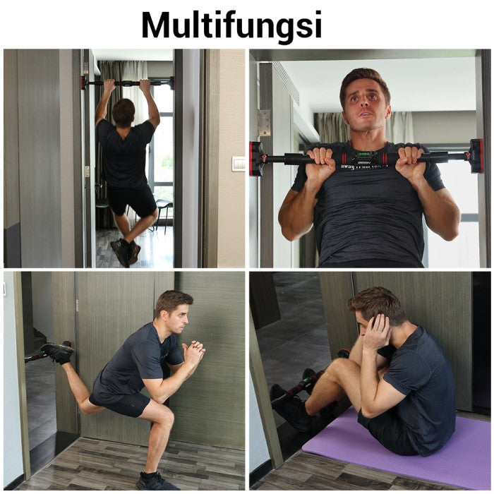 OneTwoFit Adjustable Pull up Bar Dinding Door Chin Up Alat Fitness Doorway Door Bar Alat Gym Chinning Bar