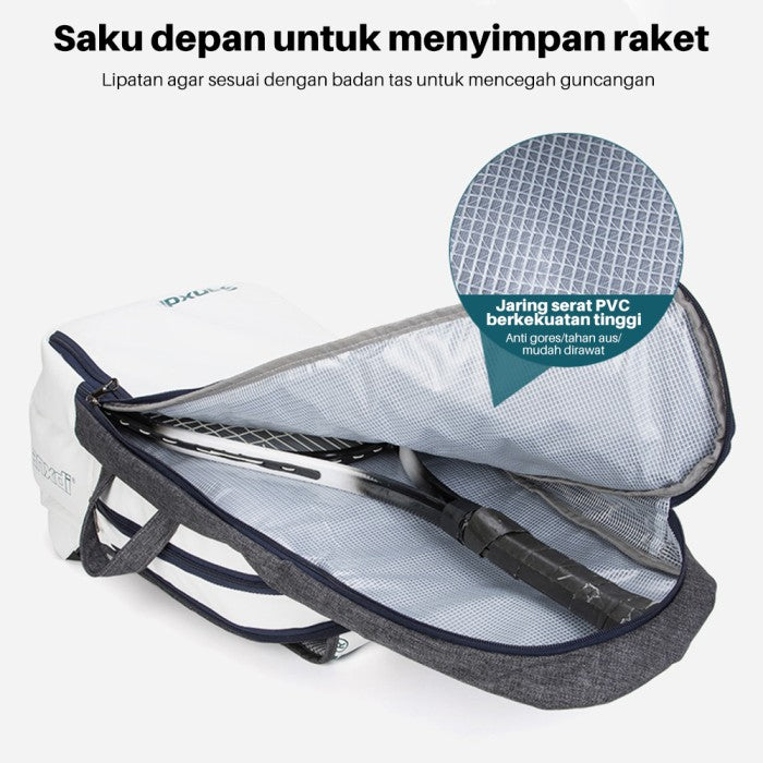 OneTwoFit Tas Ransel Badminton Ransel Raket Multifungsi  Foldable Tas