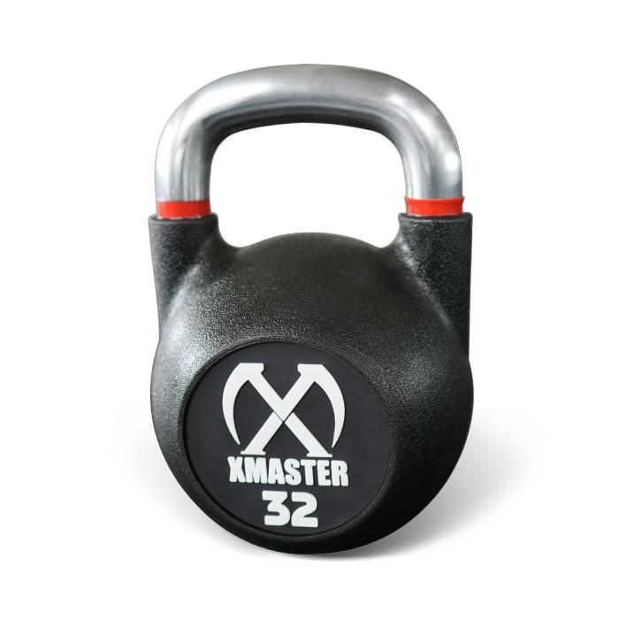 XMASTER Kettlebell Urethane CPU 4-32kg - Pegangan Nyaman Anti-Slip Ergonomis untuk CrossFit & Powerlifting di Rumah Gym - 4kg
