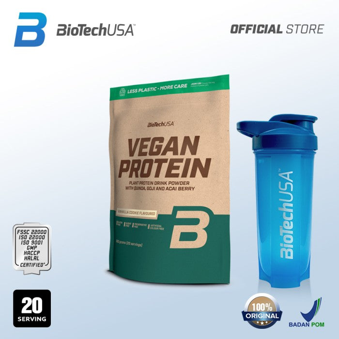 Biotech - VEGAN PROTEIN POWDER 500 Gram Vanilla Cookies