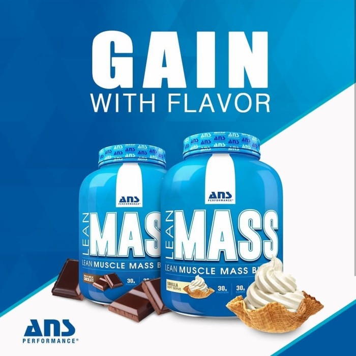 ANS Lean Mass 5 Lb 30 Gram Protein 30 Gram Carbo