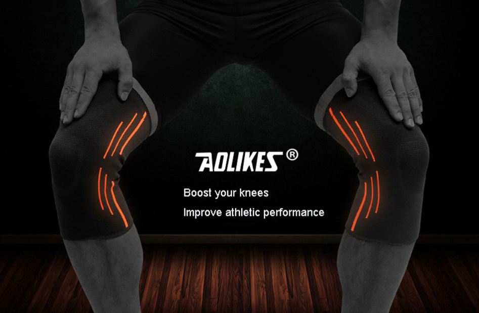 AOLIKES Pelindung Lutut Knee Protection Pad Braces Fitness 1 Pair - 7719