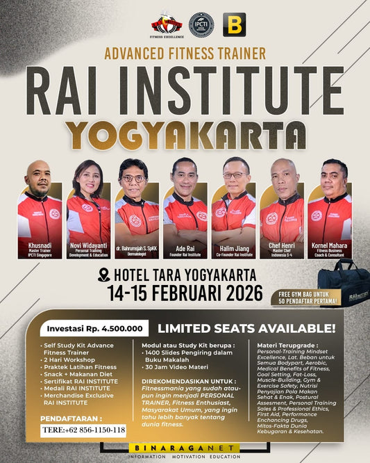 Sertifikasi Personal Trainer Fitness Rai Institute - Pelatihan Kesehatan
