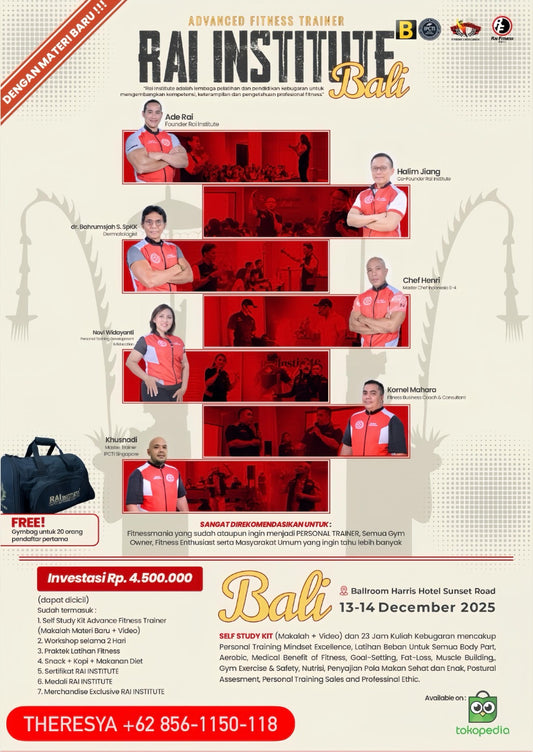 Sertifikasi Personal Trainer Fitness Rai Institute - Pelatihan Kesehatan