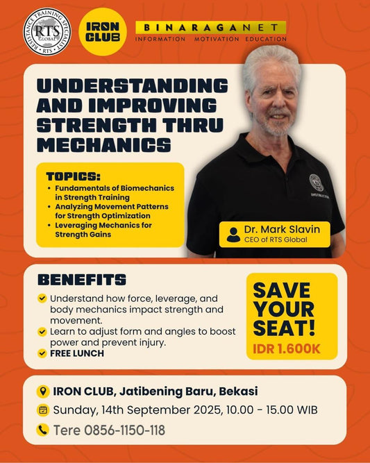 Workshop Eksklusif bersama Dr. Mark Slavin (CEO RTS Global)