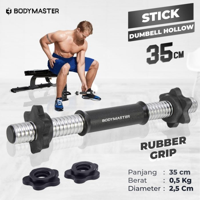 BODYMASTER Stick Gym 2,5CM Barbell Olympic Curl Fitnes Dumbell Bar 3CM - SOLID 35/2,5CM, KARGO/BLM ONGKR