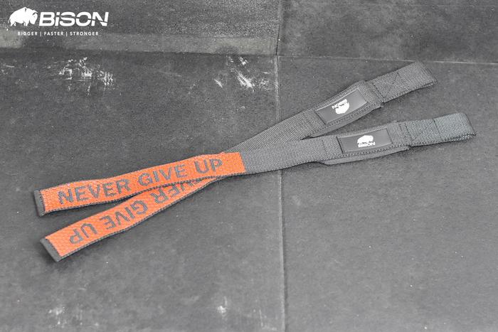Bison Hand Strap Gym Grip Power Strap Anti Slip - Merah