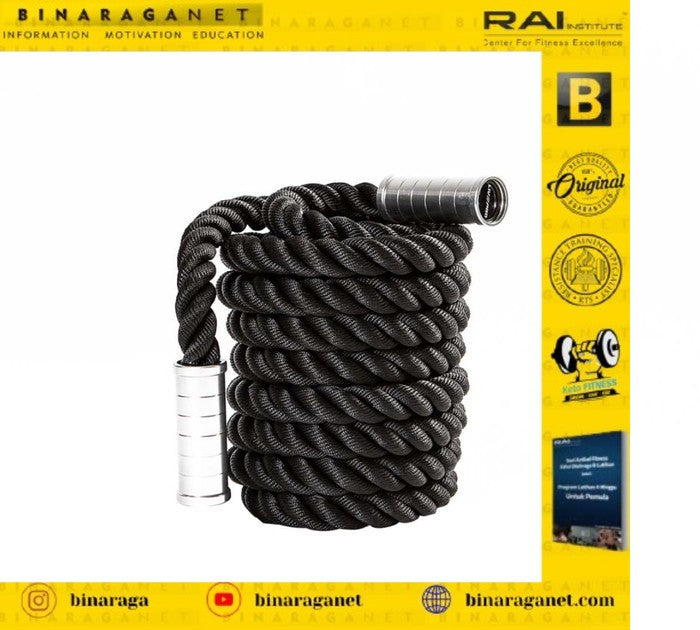 LIVEPRO ALUMINIUM HANDLE BATTLE ROPE LP8173