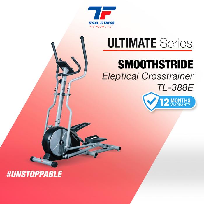 TOTAL FITNESS Alat Olahraga Rumah Big Elliptical Cross Trainer TL-388E