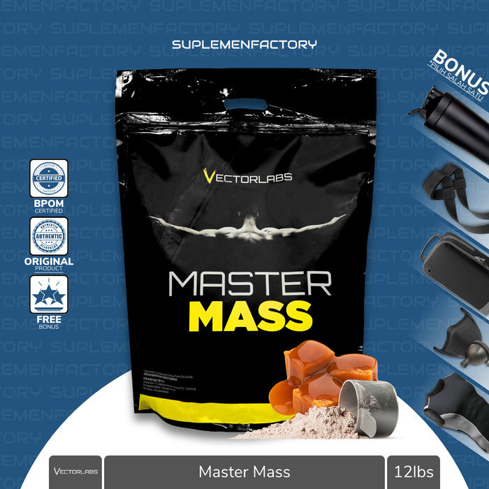 VectorLabs Master Mass 12 Lbs 12lbs Gainer Protein MasterMass - Vanilla