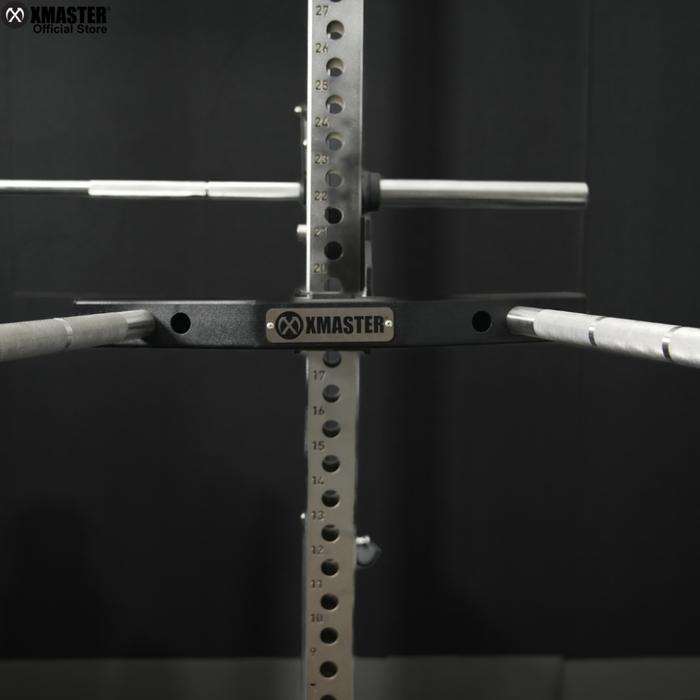 XMASTER Dip Bar Attachment Power Rack – Alat Bodyweight Training & Latihan Dada - Chrome