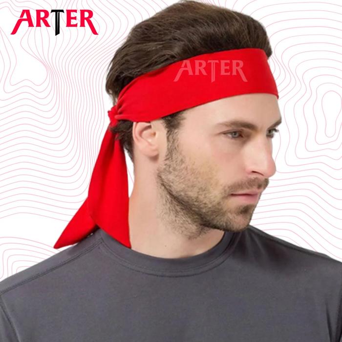 ARTER Tenis Bandana Headband Tennis Sport Hairbands Olahraga Gym Yoga - Hitam