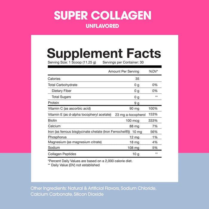 Obvi Super Collagen Protein 30 Servings 337 Gram Whey Protein