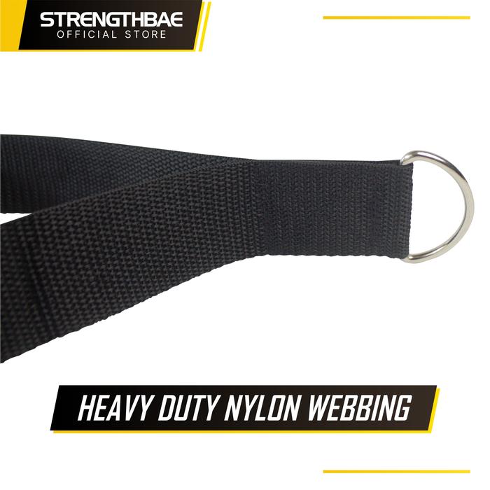 D-Handle STRENGTHBAE Heavy Duty Rubber and Steel D Handle Grip Cable Attachment - Steel