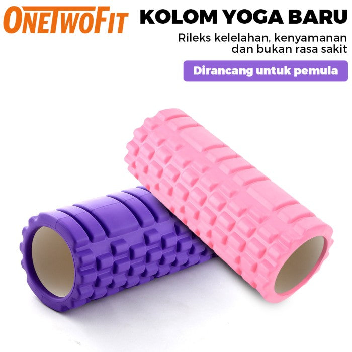 OneTwoFit Yoga Roller Foam Yoga Roler Yoga Massage Gym Fitness Pilates