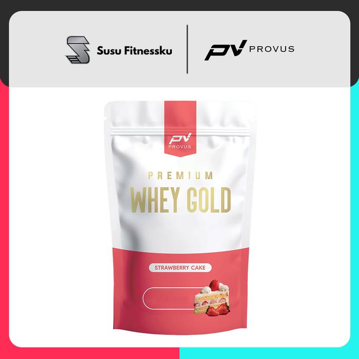 Provus Premium Whey Gold 900gr - Whey Protein Concentrate susu fitness - VANILLA - 900GR, SACHET PWG