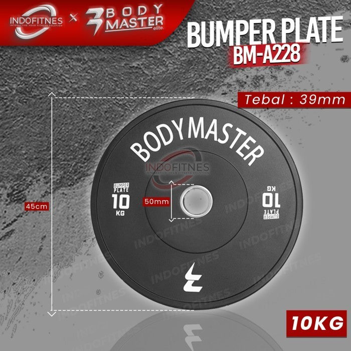 BODYMASTER Olympic Bumper Plate Rubber Barbell Beban 5 10 15 20 25 KG - 5KG, TOPED