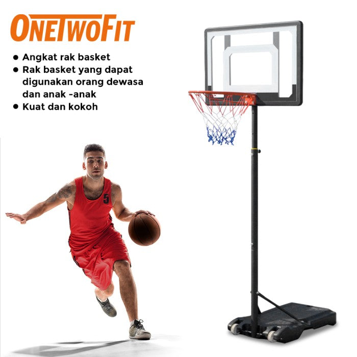 OneTwoFit Bingkai Basket 1.55-2.1m Ring basket portable anak dan dewasa bisa diatur naik turun Ring Basket