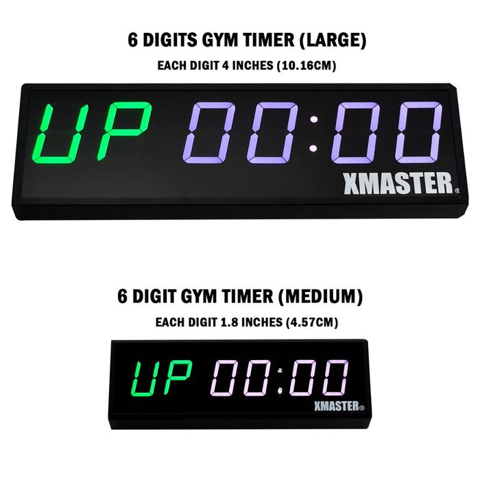 XMASTER Gym Timer Multifunctional CrossFit box wall fixed large timer home garage gym workout ROGUE - Timer only 65*20*5cm