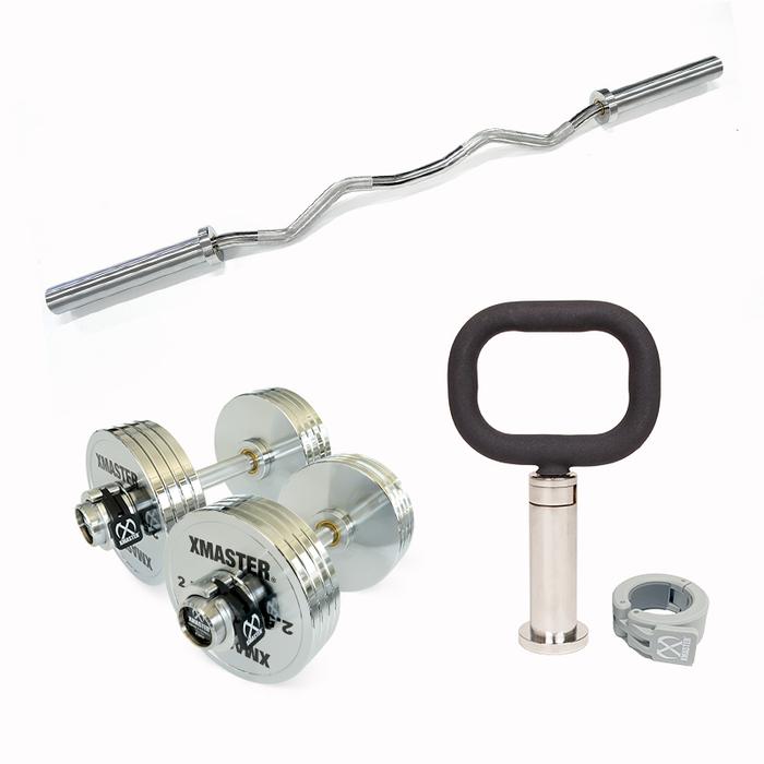 XMASTER Loadable Kettlebell set adjustable weight Plate IPF standard Strength home gym ROGUE ELEIKO - Combo 12,5 Kg