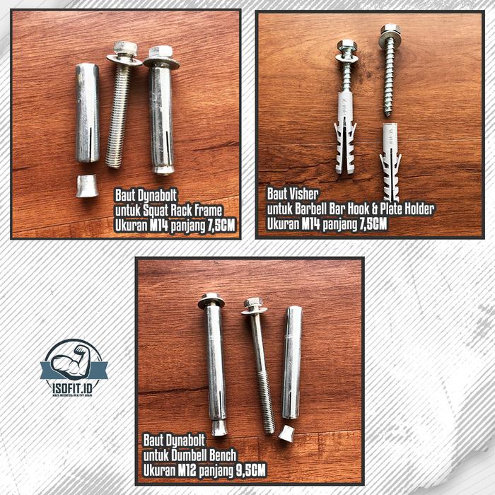 Foldable Pull Up & Squat Rack Climbing Frame / Multifunction Wall Mounted Squat Rack / Squat Rack Lipat Minimalis - HFCR03 DIP BAR