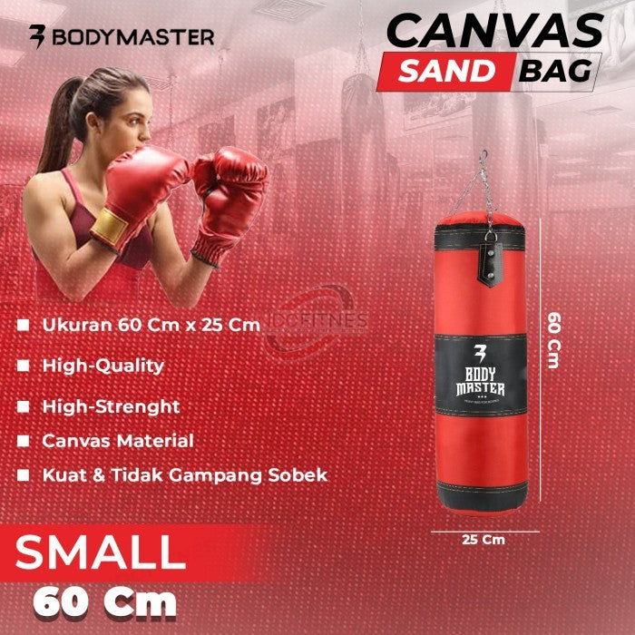 BODYMASTER Samsak Tinju BM-E032 - Sandsack Boxing Bag Canvas Muaythai - 100CM