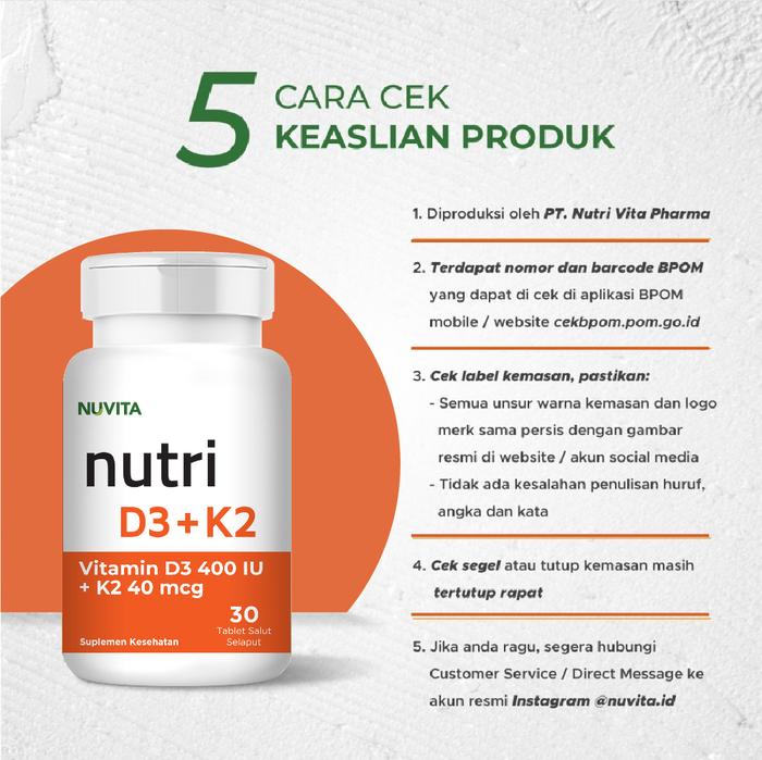 Nuvita Nutri D3+K2 30 Tablet