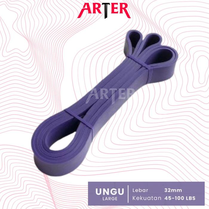 ARTER Long Resistance Band Power Band Karet Fitness Panjang Pullup Assistance Premium - YELLOW XS