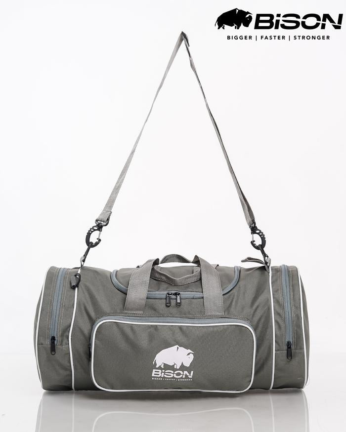 Tas Olahraga Gym Duffel Bag Bison - Abu-abu