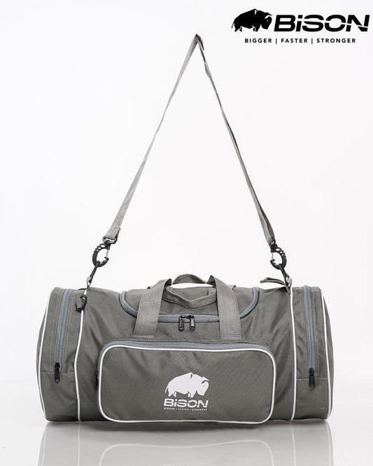 Tas Olahraga Gym Duffel Bag Bison - Abu-abu
