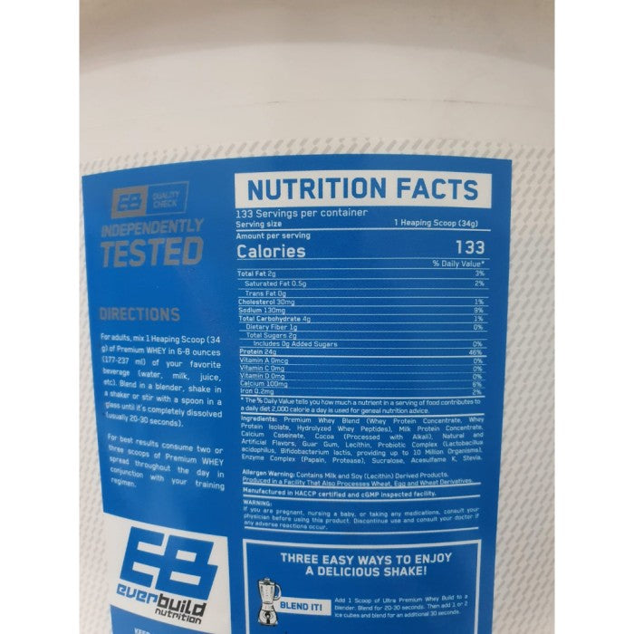 EVERBUILD NUTRITION ULTRA PREMIUM WHEY PROTEIN BUILD 10LBS - Whey