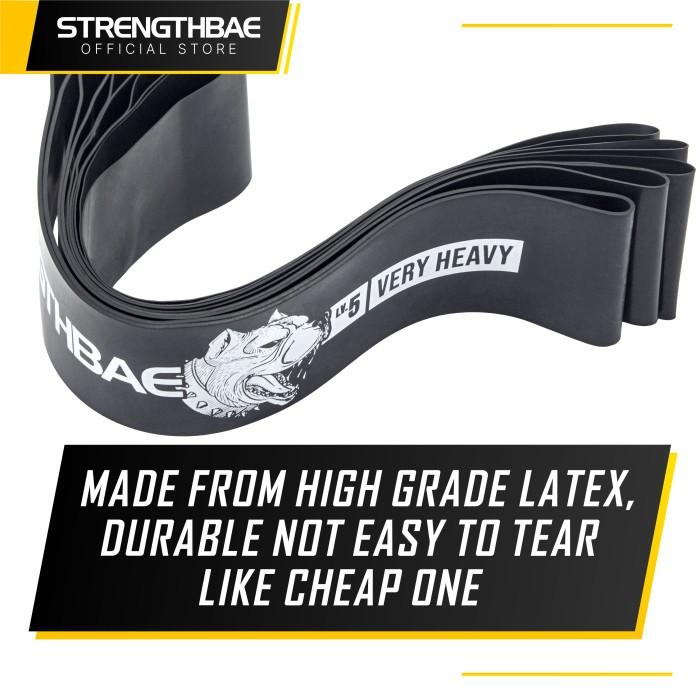 Mini Band & Hip Loop STRENGTHBAE Short Resistance Bands Glute Glutes - Husky (Heavy)