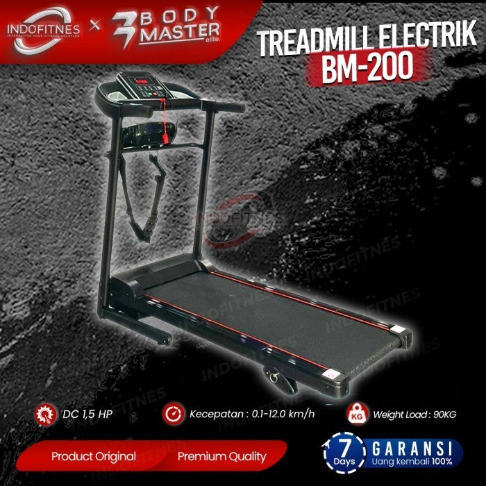 BODYMASTER Treadmill BM-200 1.5HP Original Tredmil Elektrik - KURIR TOKOPEDIA